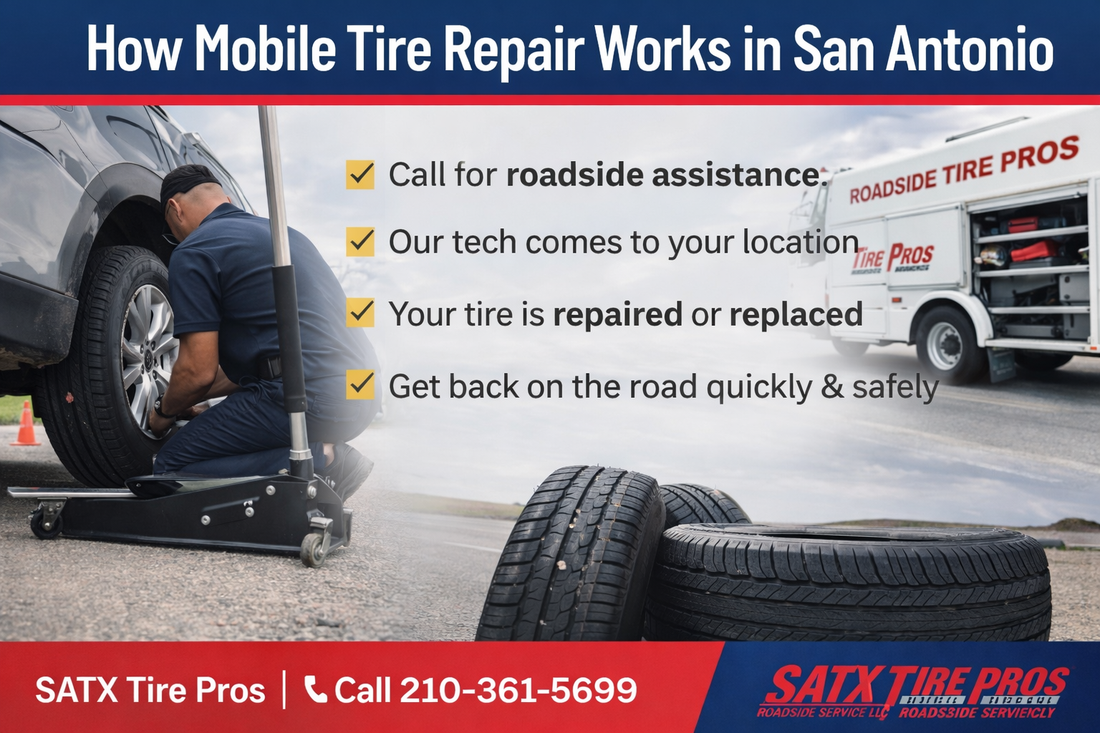 How Mobile Tire Repair Works in San Antonio
